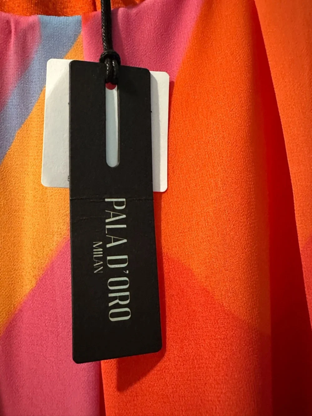 Pala D'oro Milan Abstract Print Blouse - Vibrant Retro Boho Peasant Top - Picture 6 of 8